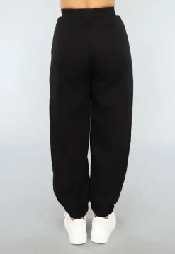 Zwarte Lounge Broek met Grote Elastische Band