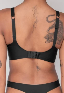 Zwarte Naadloze Softstretch BH Zonder Beugel
