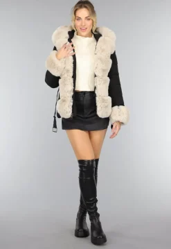 Zwarte Overknee Laarzen van Lederlook