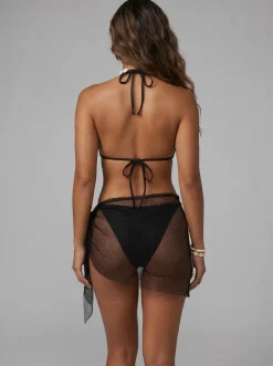 Zwarte Padded Bikini Set met Schelpjes