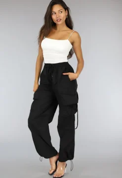 Zwarte Parachute Cargo Broek