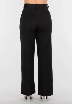 Zwarte Petite Super Stretch Pantalon met Riemlusjes