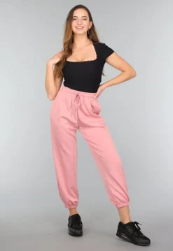 Zwarte Rib Bodysuit met Korte Mouwen