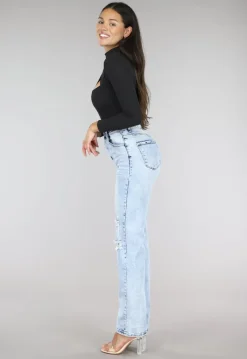 Zwarte Rib Bodysuit met Uitsnede