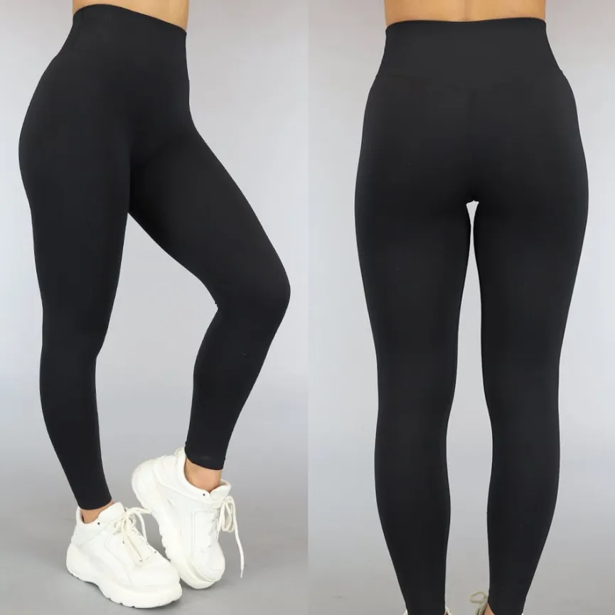 Zwarte Rib Sportlegging