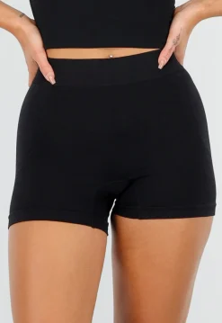 Zwarte Shapewear Short met Hoge Taille en Stretch