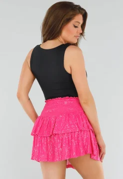 Zwarte Slim Fit Mouwloze Top met Diepe V-Hals
