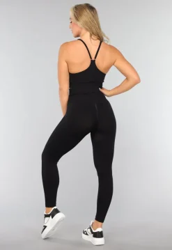 Zwarte Sport BH met Uitneembare Pads