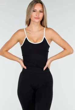 Zwarte Sportieve Top met Push Up Effect
