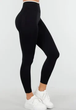 Zwarte Sportlegging met Hoge Taille en Stretch