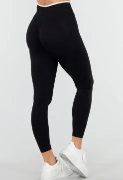 Zwarte Sportlegging met Hoge Taille en Stretch