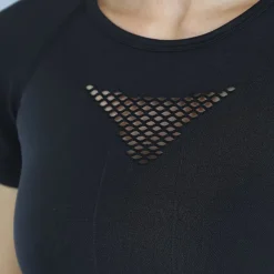 Zwarte Sporttop met Open Rug
