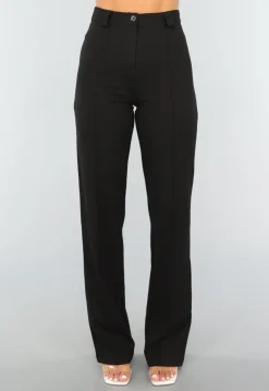 Zwarte Straight Leg Super Stretch Pantalon