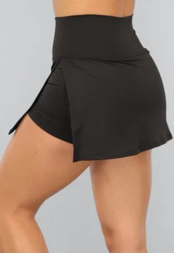 Zwarte Tennis Skort met Ingewerkt Broekje