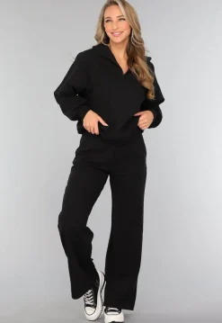 Zwarte Wide Leg Jogger