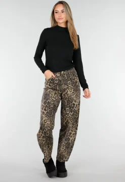 Zwarte Zachte Stretch Top met Lange Mouwen