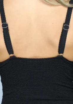 Zwart Maximizer Push-Up Badpak met Structuur