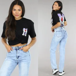 Zwart Oversized Basketbal T-Shirt