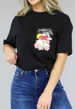Zwart Oversized Trippy T-Shirt