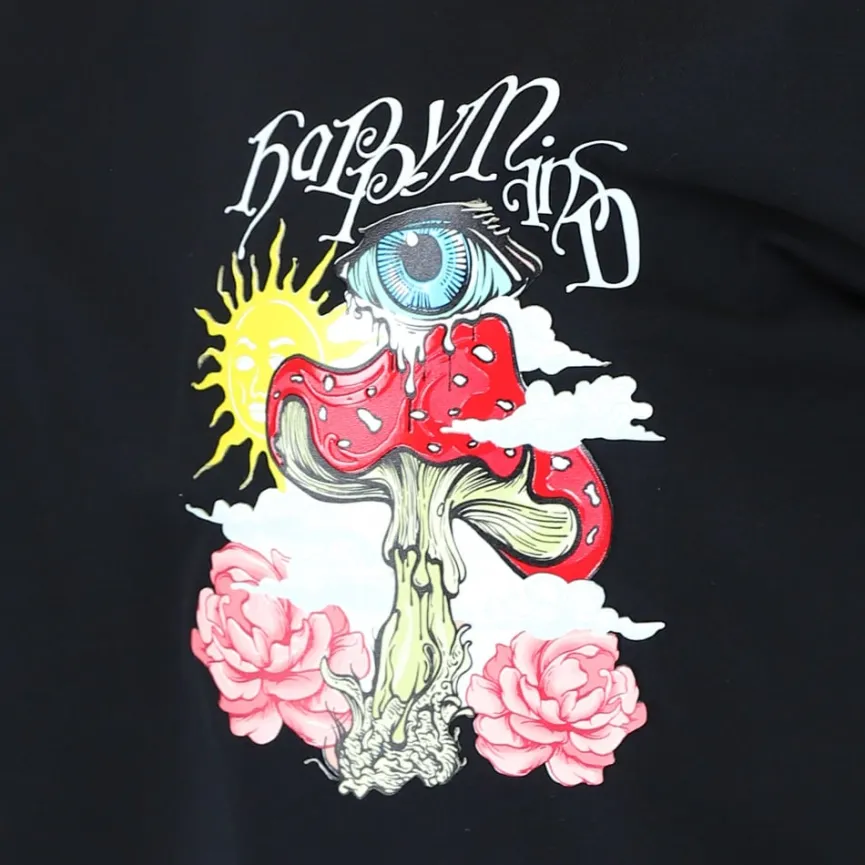 Zwart Oversized Trippy T-Shirt