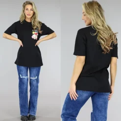 Zwart Oversized Trippy T-Shirt