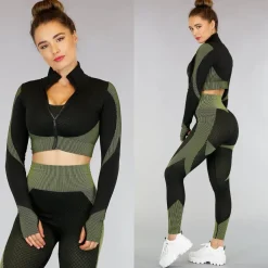 Zwart Sportvestje met Patronen
