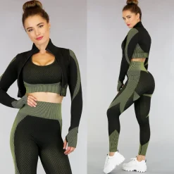 Zwart Sportvestje met Patronen