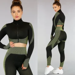 Zwart Sportvestje met Patronen